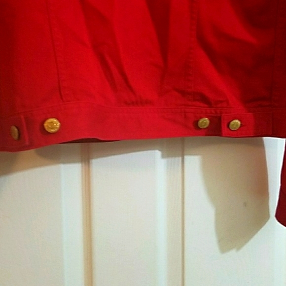Red Ralph Lauren company denim jacket - Picture 3 of 4